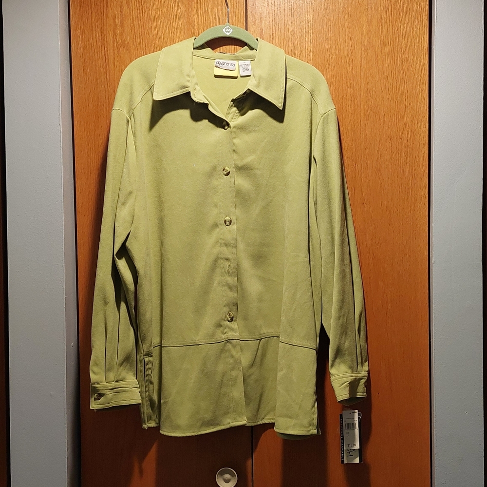 Womans Apparenza Stretch Moleskin Jacket 1X Nwt